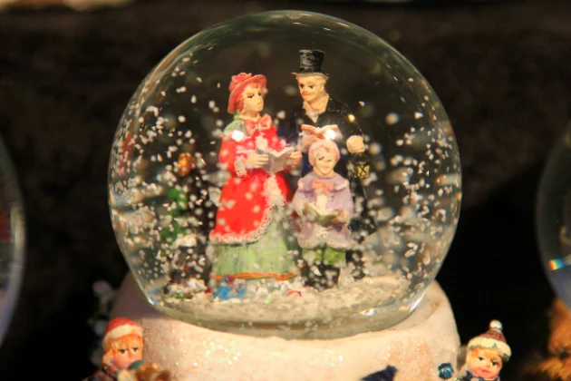 Christmas Snow Globe on Display Christmas Snow Globe on Display